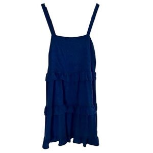 Altar’d State Linen Size Medium Mini Dress Ruffled Straps